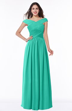 ColsBM Wendy Ceramic Classic A-line Off-the-Shoulder Sleeveless Zip up Floor Length Plus Size Bridesmaid Dresses